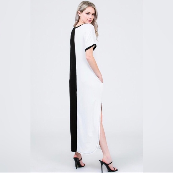 Black and white maxi dress - Picture 2 of 2